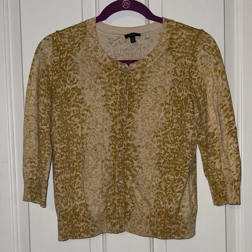Talbots Patterned Button-Up Cardigan - image 1